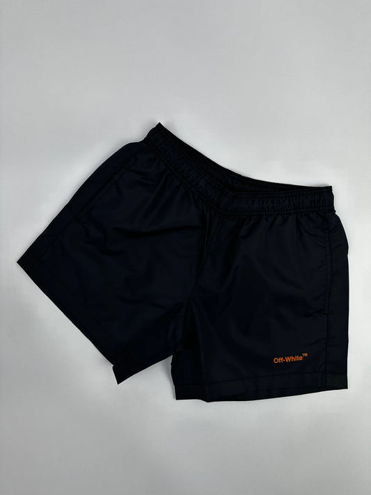 OFF WHITE GRADIENT ARROWS SWIM SHORTS BLACK