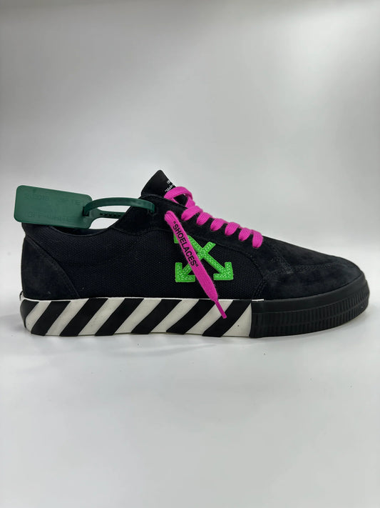 OFF WHITE VULCANIZED SNEAKERS BLACK/GREEN