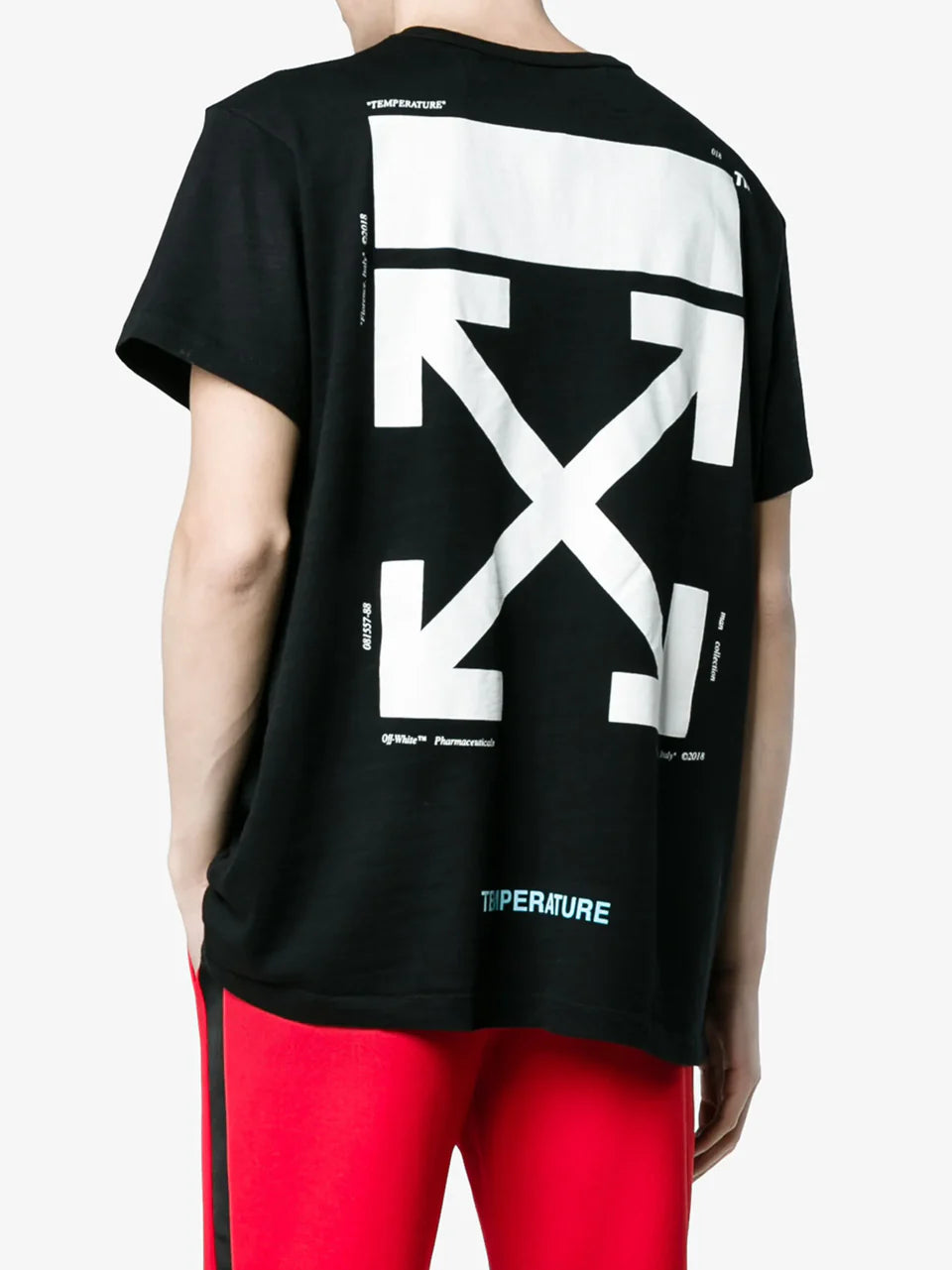 OFF-WHITE BLACK MONA LISA ARROWS OVERSIZED T-SHIRT