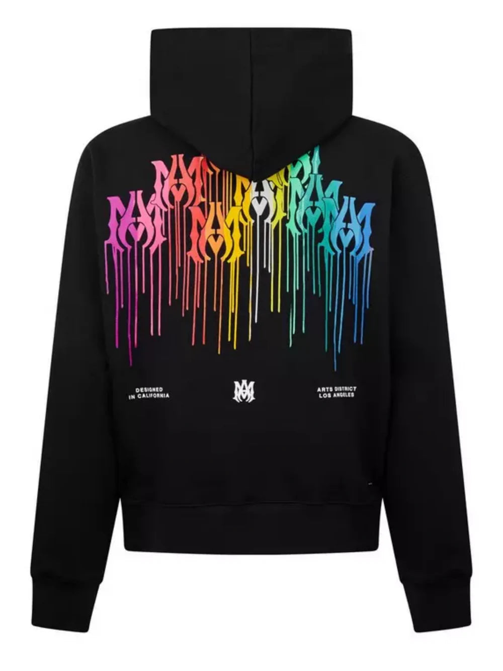 AMIRI PAINT DRIP SLIM FIT HOODIE BLACK