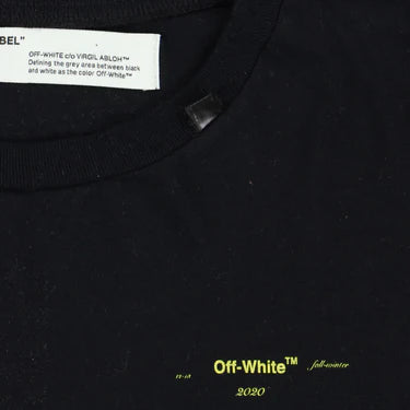 Off-White Black and Yellow Acrylic Arrows Oversized T-Shirt