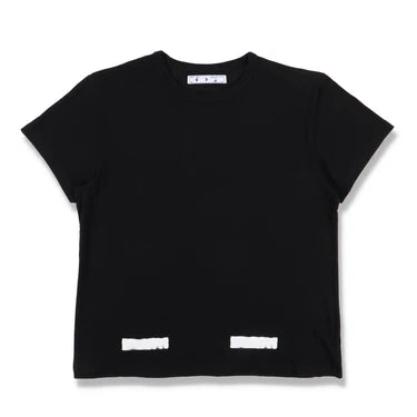 Off-White Black Brushed Diagonals Logo Oversized T-Shirt