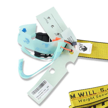 OFF-WHITE BLACK AND YELLOW CLASSIC INDUSTRIAL BELT