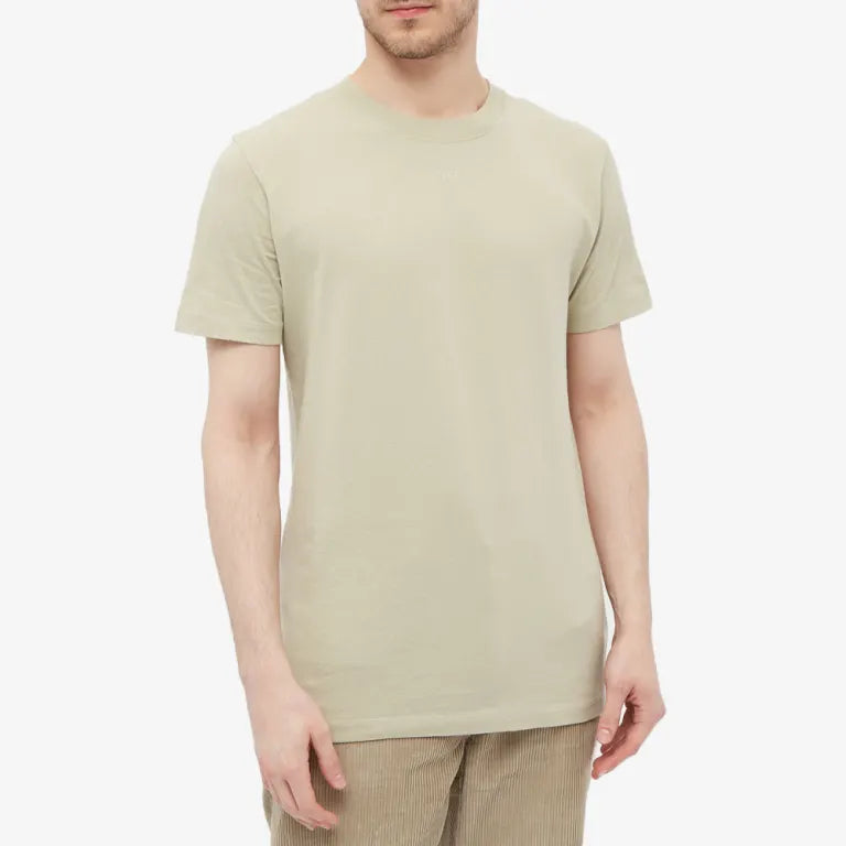 OFF-WHITE BEIGE RUBBER ARROWS LOGO T-SHIRT