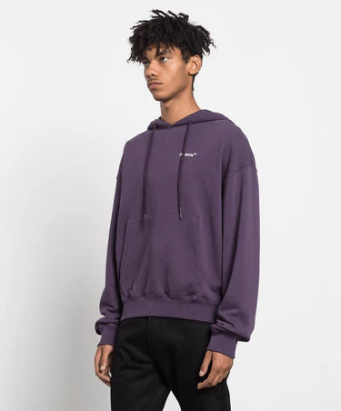 OFF-WHITE PURPLE CARAVAGGIO CROWNING OVERSIZED HOODIE