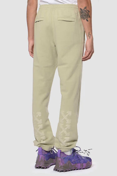 Off-White Beige Rubber Arrows Zipped Sweatpants