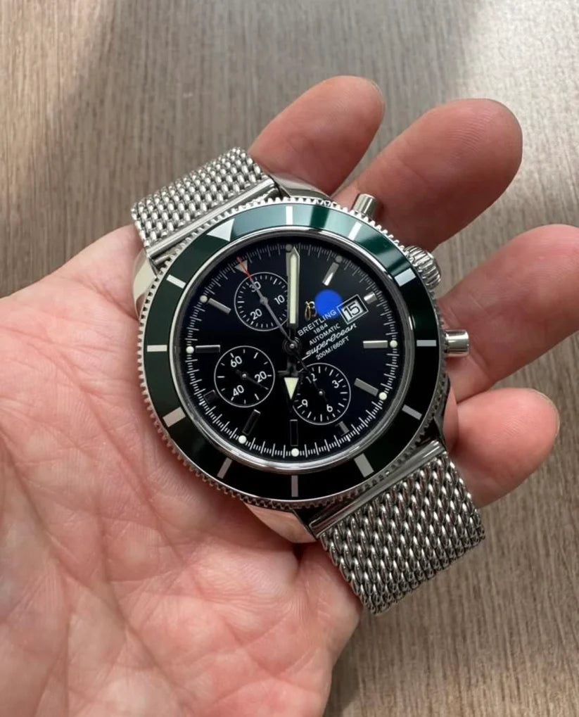 Breitling Limited Edition Green Bezel Superocean Heritage