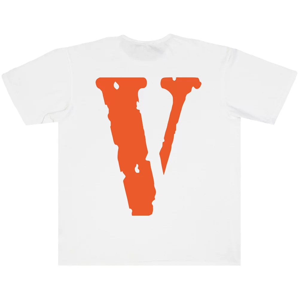 Vlone Staple T-Shirt 'White/Orange'