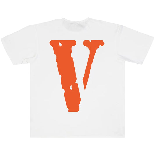 Vlone Staple T-Shirt 'White/Orange'