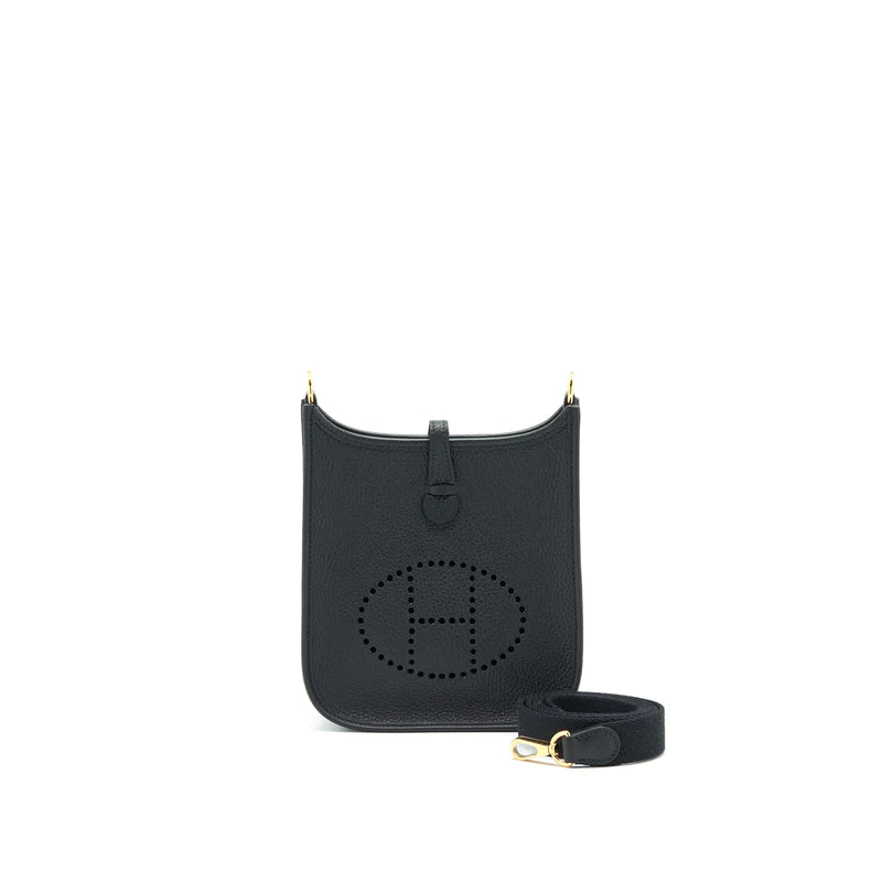 Hermes Mini Evelyne Black ghw