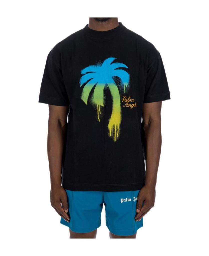 Palm Angels Sprayed Tree Black