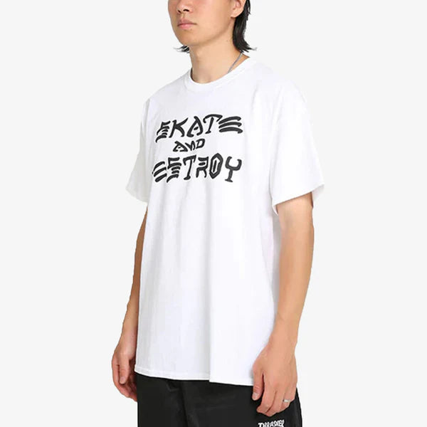 Thrasher Skate and Destroy Short Sleeve Tee White