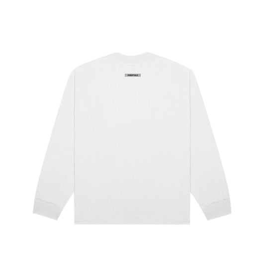 Essentials Reflective Long Sleeve Boxy T-shirt White