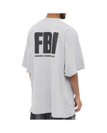 Balenciaga SS22 FBI Oversized Grey Tee