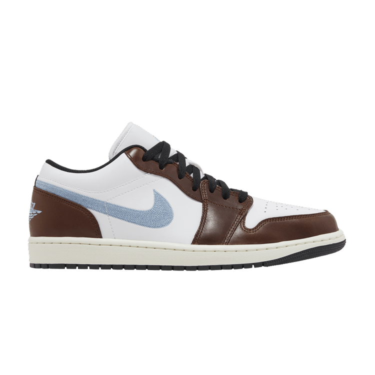 AJ1 Low SE Brown Blue Swoosh