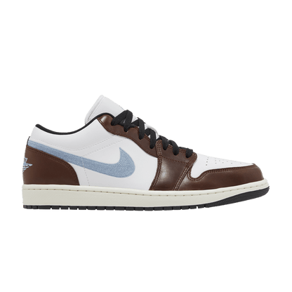 AJ1 Low SE Brown Blue Swoosh