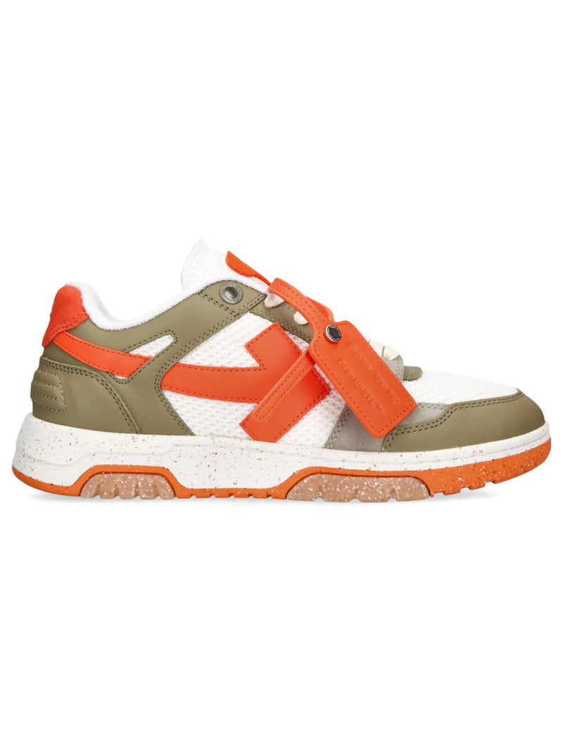 OFF-WHITE SLIM OUT OF OFFICE SNEAKERS WHITE KHAKI ORANGE