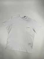 PRADA NYLON POCKET LOGO TEE WHITE