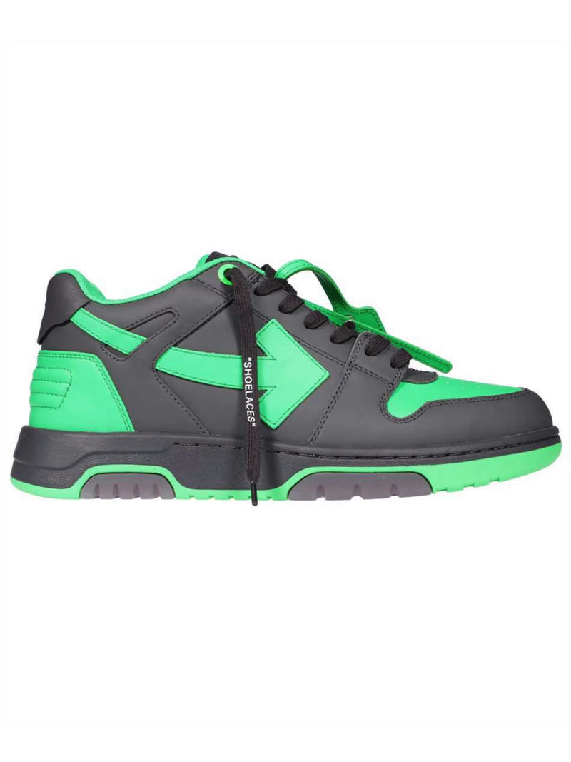 OFF-WHITE OUT OF OFFICE SNEAKERS DARK GREY GREEN