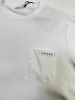 PRADA NYLON POCKET LOGO TEE WHITE