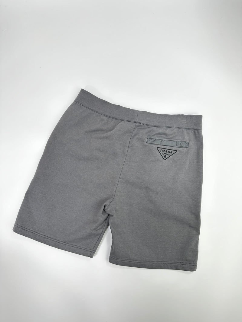 PRADA BERMUDA SWEAT SHORTS GREY