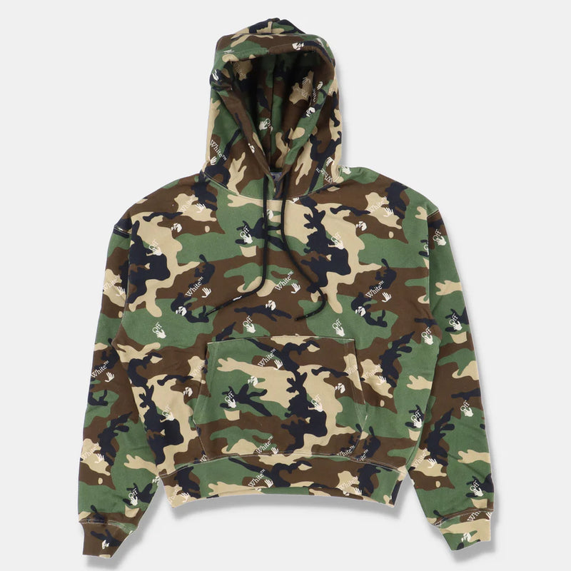 Off-White Camo All Over Logo Oversized Hoodie