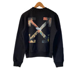 OFF-WHITE BLACK SKELETON ARROWS SWEATSHIRT