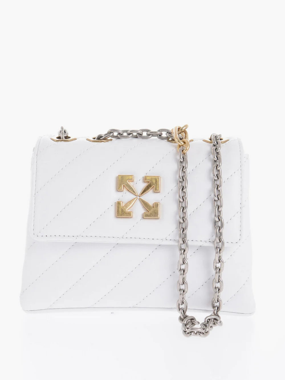 OFF-WHITE JACKHAMMER 19 SHOULDER BAG WHITE