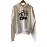 Off-White White Caterpillar World Oversized Logo Hoodie