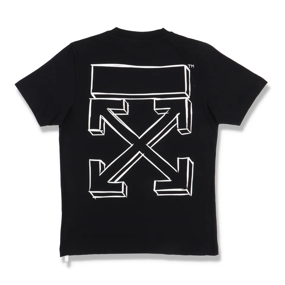OFF-WHITE BLACK 3D ARROWS LOGO T-SHIRT