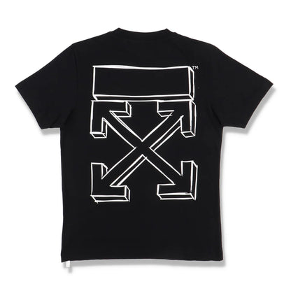 OFF-WHITE BLACK 3D ARROWS LOGO T-SHIRT