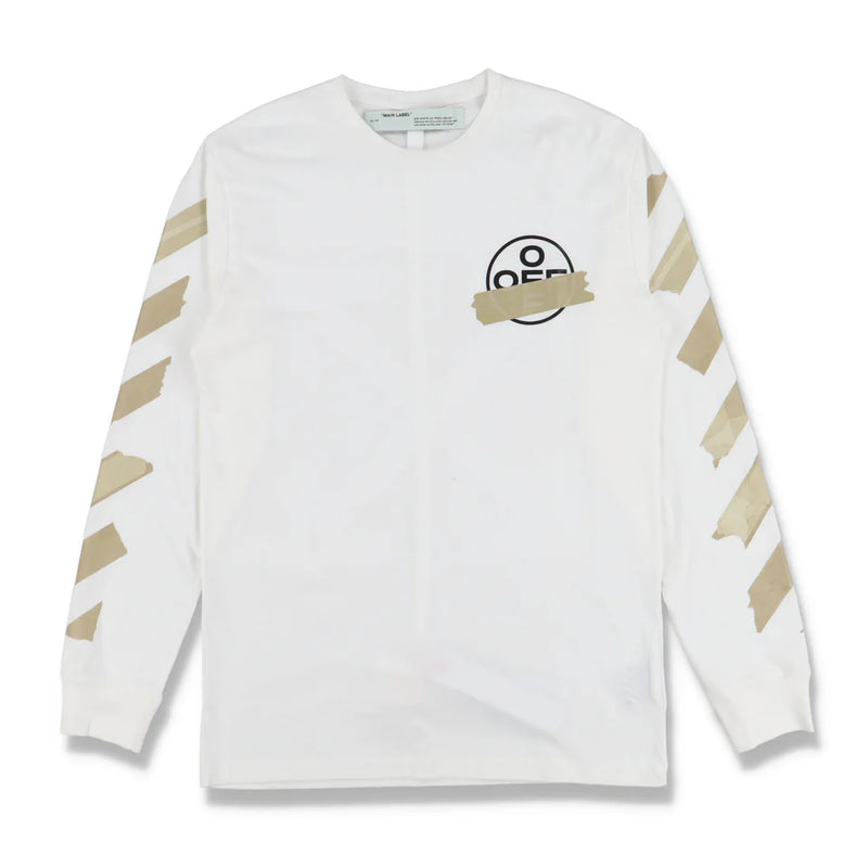 OFF-WHITE WHITE TAPE ARROWS LONG SLEEVE T-SHIRT