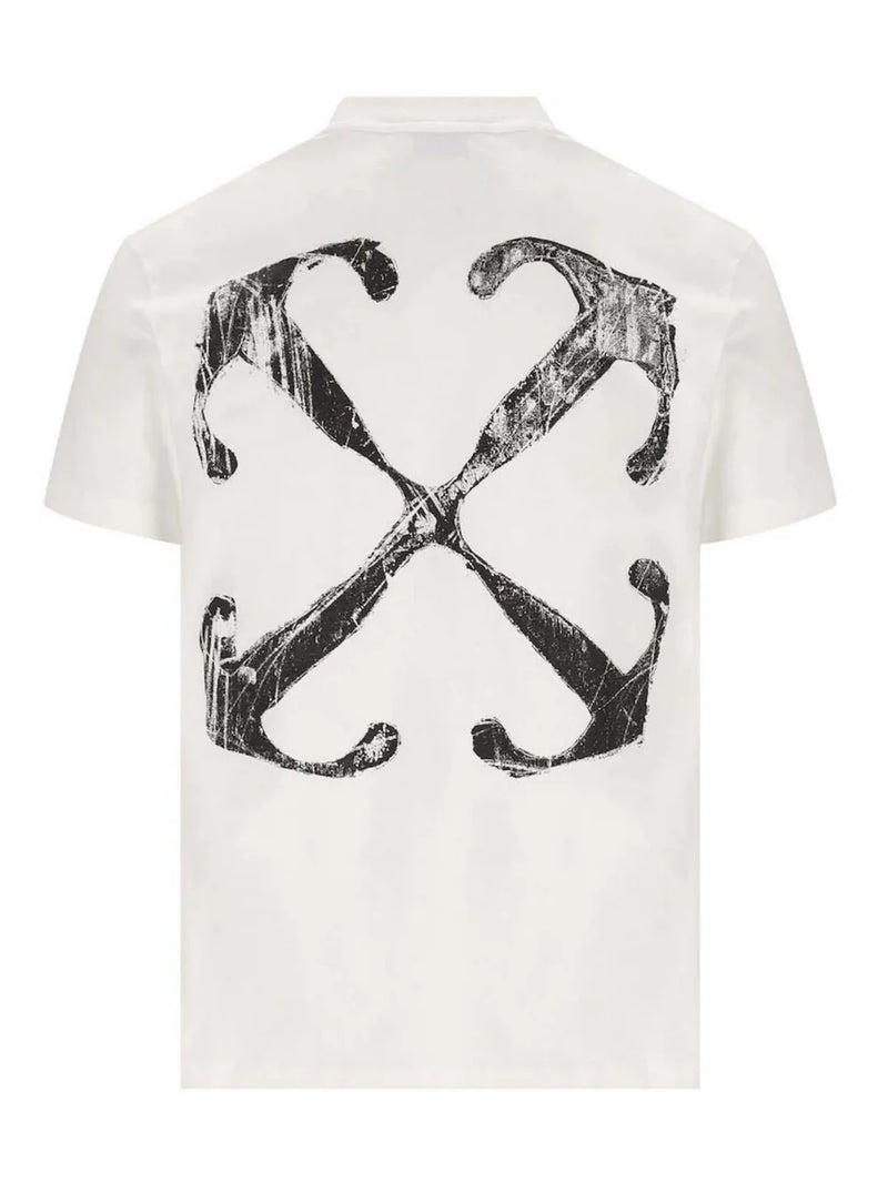 OFF-WHITE SCRATCH ARROWS SLIM TEE WHITE