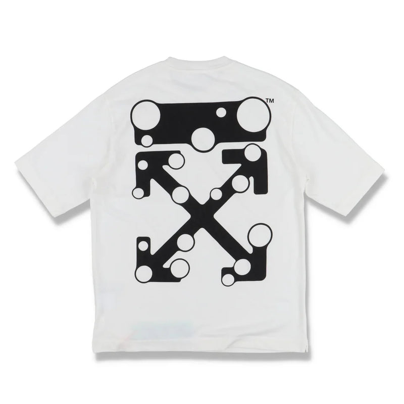 Off-White White Bubble Arrows Logo Skate T-Shirt