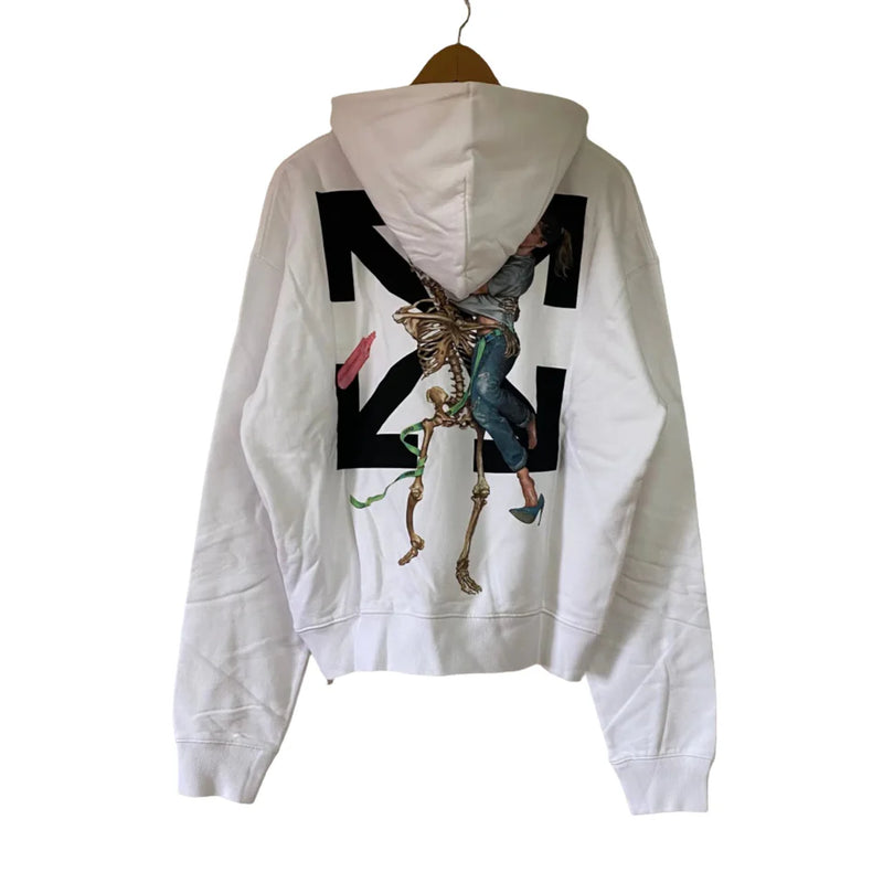 Off-White White Pascal Skeleton Arrows Oversized Hoodie