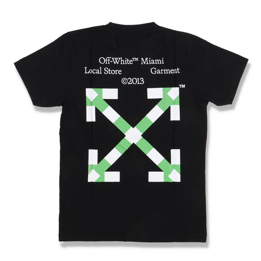 OFF-WHITE BLACK MIAMI EXCLUSIVE ARROWS T-SHIRT