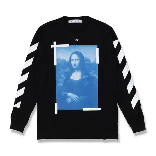 OFF-WHITE BLACK MONA LISA ARROWS LONG SLEEVE T-SHIRT