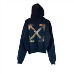 OFF-WHITE BLACK PASCAL SKELETON ARROWS OVERSIZED HOODIE