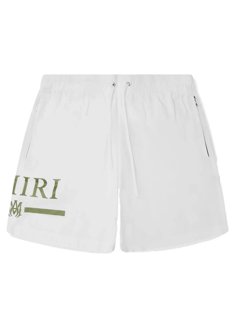 AMIRI MA BAR LOGO SWIMSHORTS WHITE