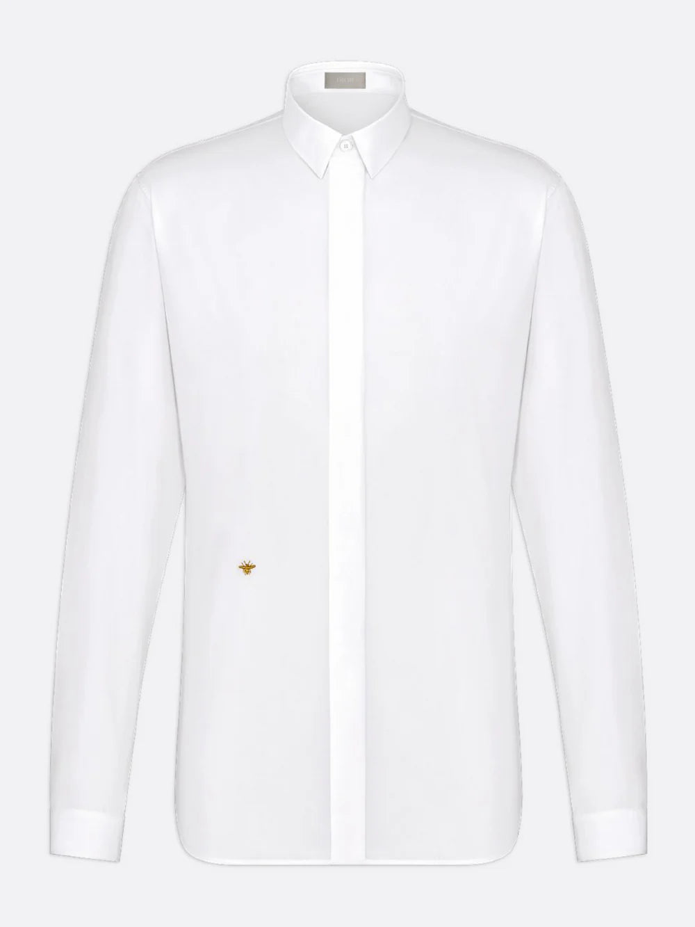 DIOR EMBROIDERED GOLD BEE SHIRT WHITE