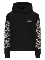 AMIRI CHECKERED BONES HOODIE BLACK