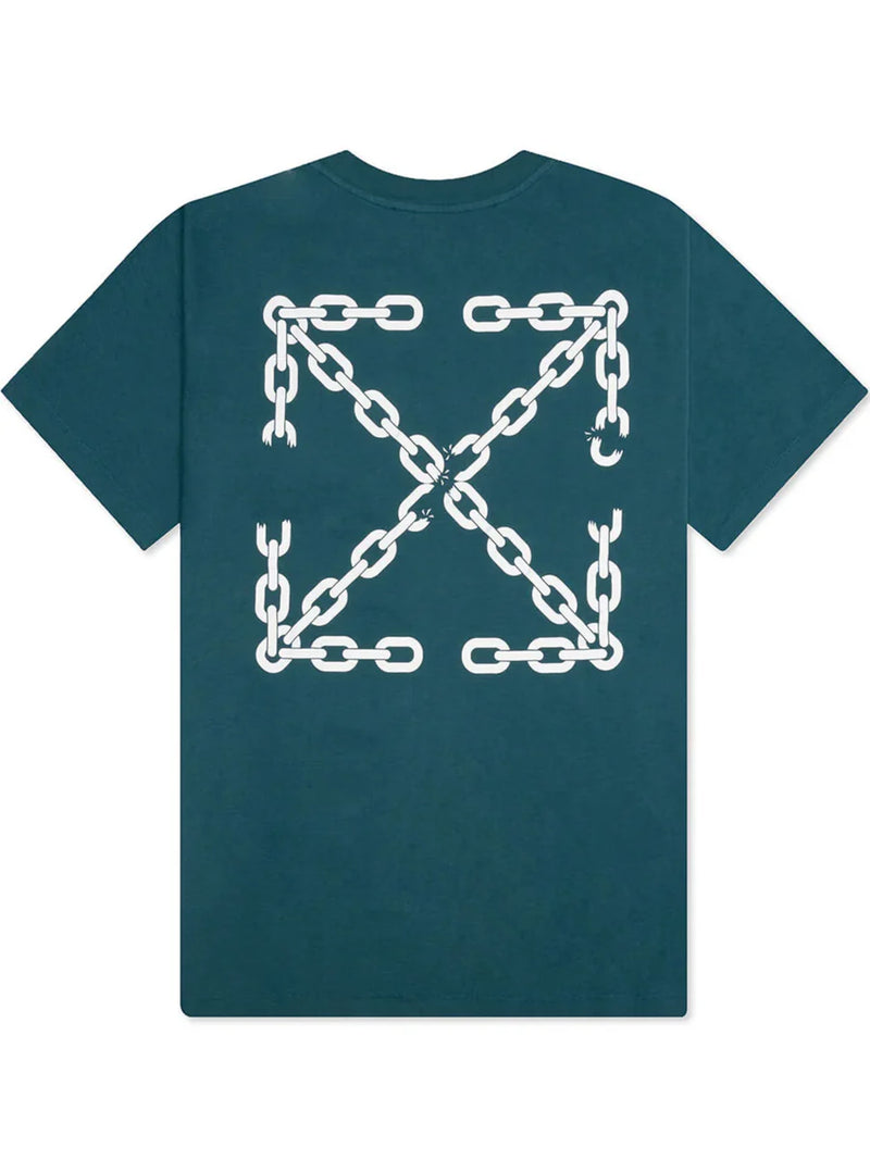 Off-White Chain Arrow Slim Tee (Duck Green)