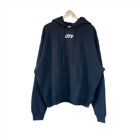 OFF-WHITE BLACK OFF LOGO OVERSIZED HOODIE