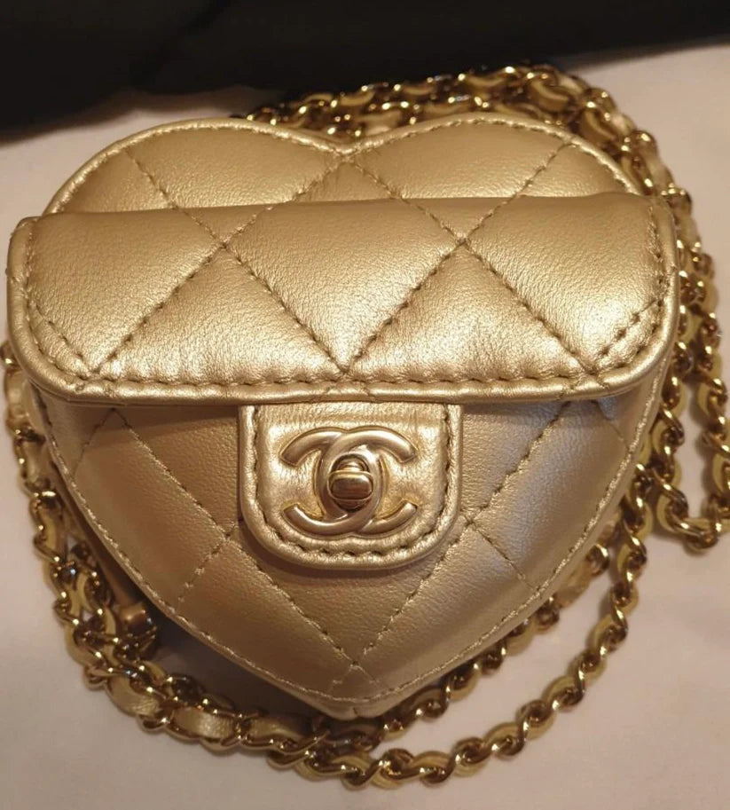 Chanel Heart Coin Pouch WOC