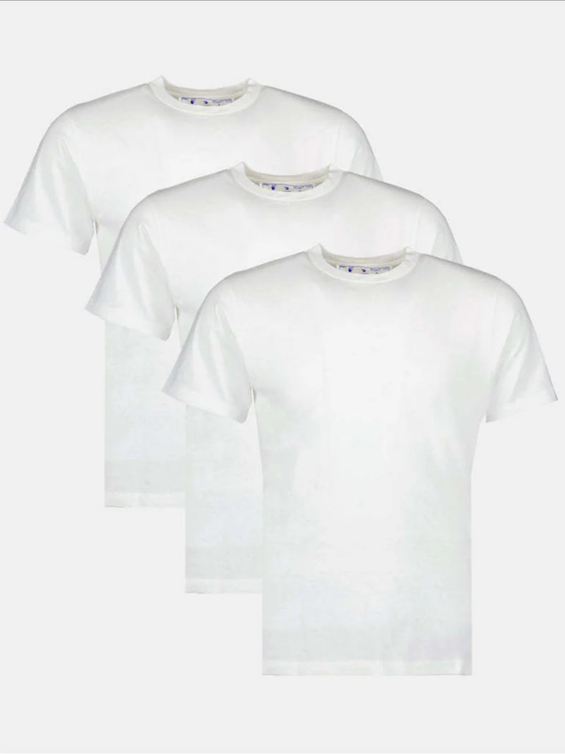 OFF-WHITE HAND LOGO TRIPACK TEES WHITE