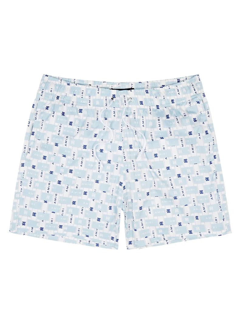 Amiri Interweave Swim Shorts (Light Blue)