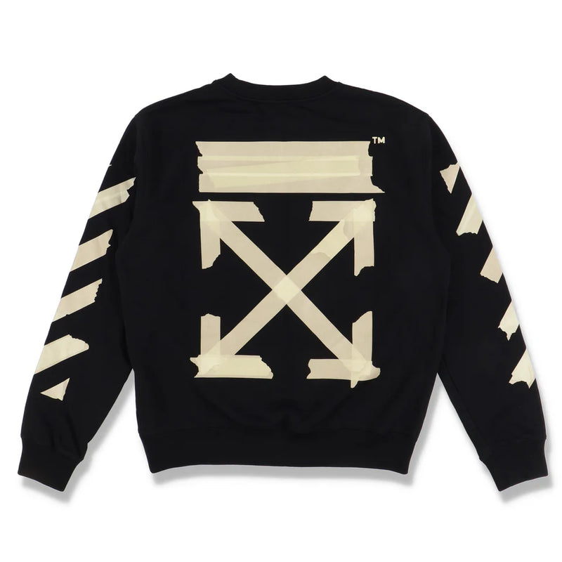 OFF-WHITE BLACK TAPE ARROWS LOGO SWEATSHIRT