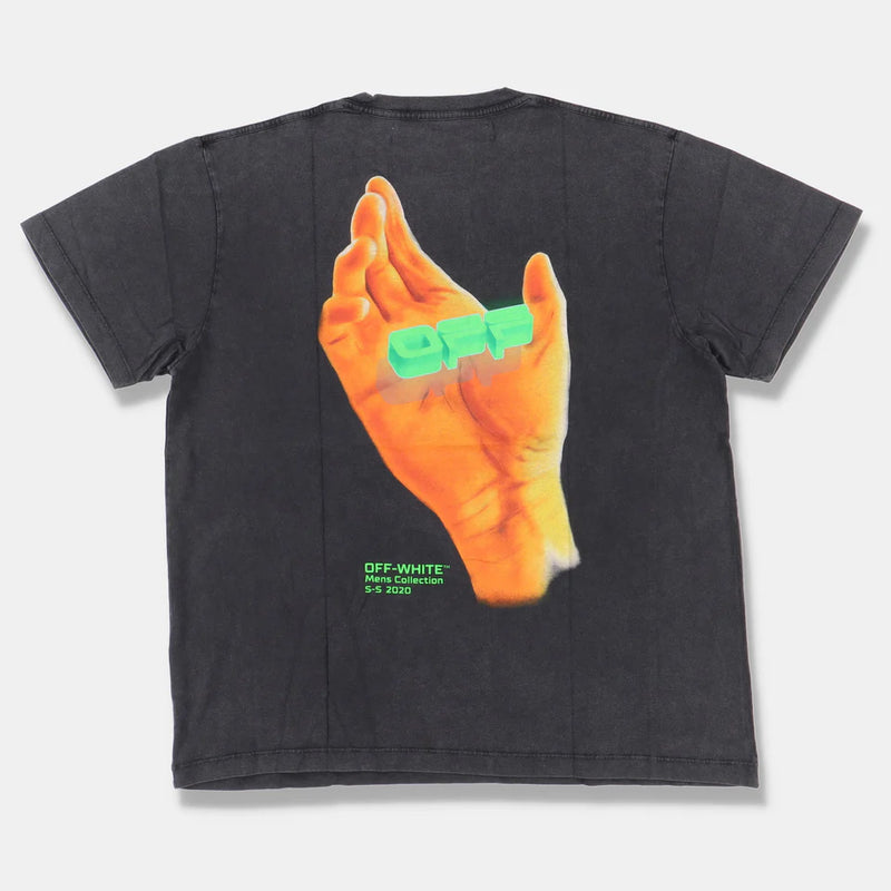 OFF-WHITE WASHED BLACK OFF HAND OVERSIZED T-SHIRT