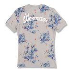 Off-White x Browns Grey Embroidered Floral Woman T-Shirt