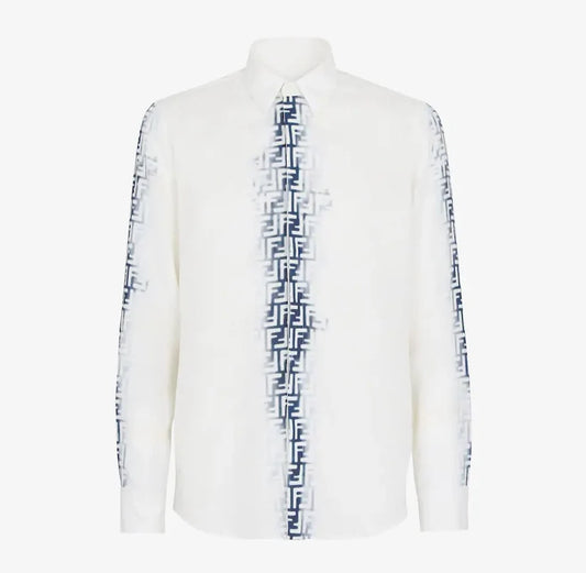 Fendi FF Motif Linen Shirt